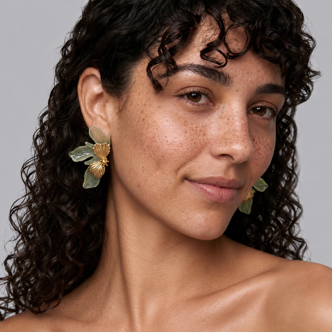Flora Earrings - Pistachio