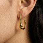 Boucles d'oreilles pendantes Cygne