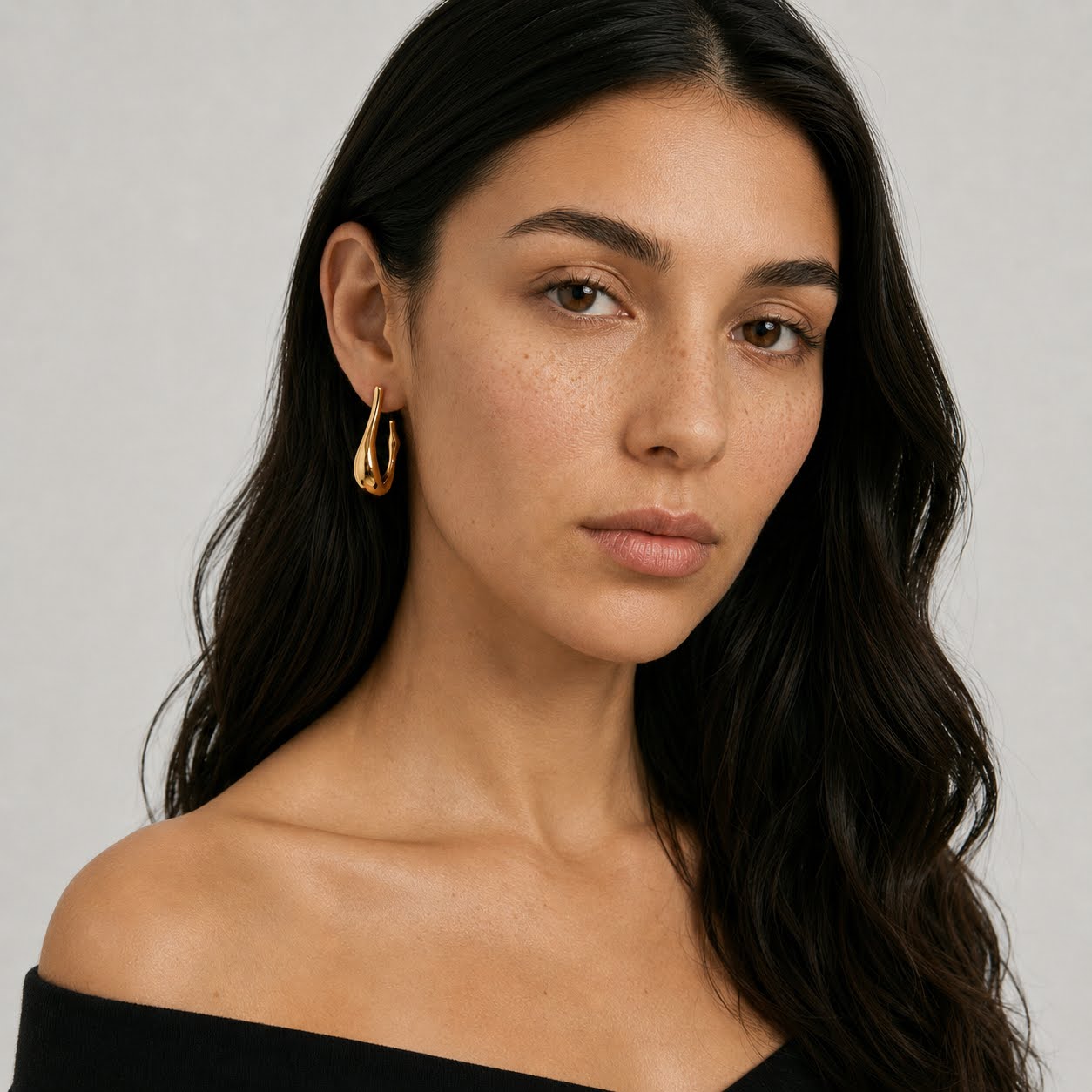 Swan Drop Earrings