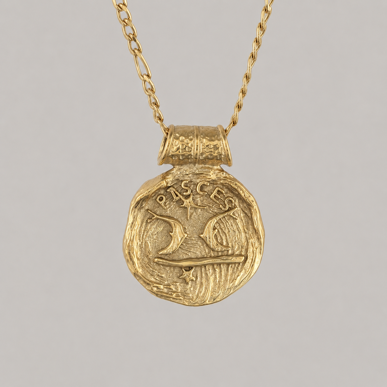 Zodiac Medallion Pendant Necklace