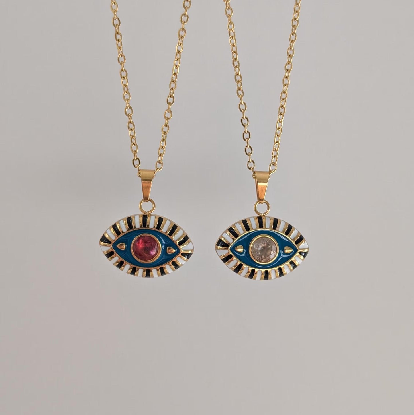 Gold Evil Eye Necklace