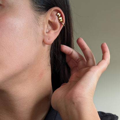 Gold Mini Letter Stud Earrings