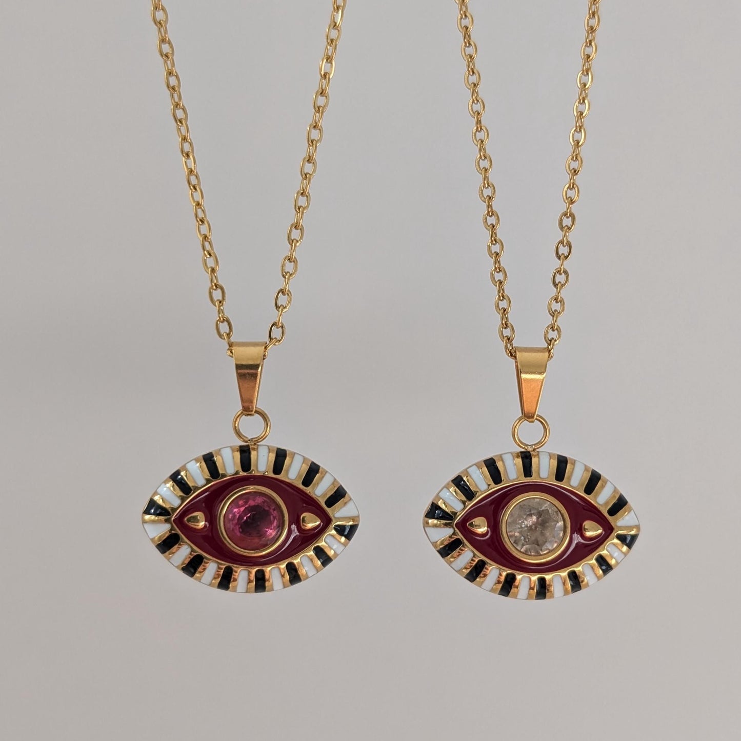 Gold Evil Eye Necklace