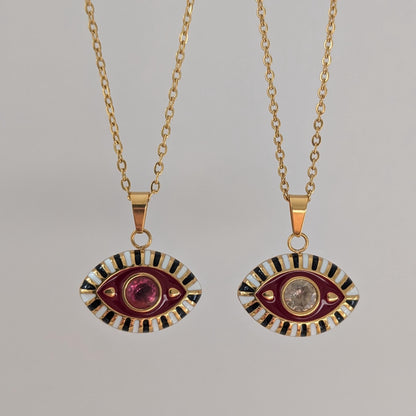 Gold Evil Eye Necklace