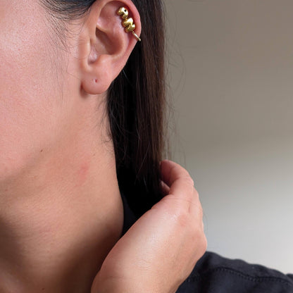 Gold Mini Letter Stud Earrings