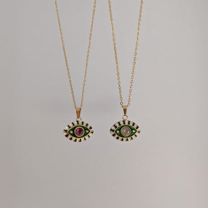 Gold Evil Eye Necklace