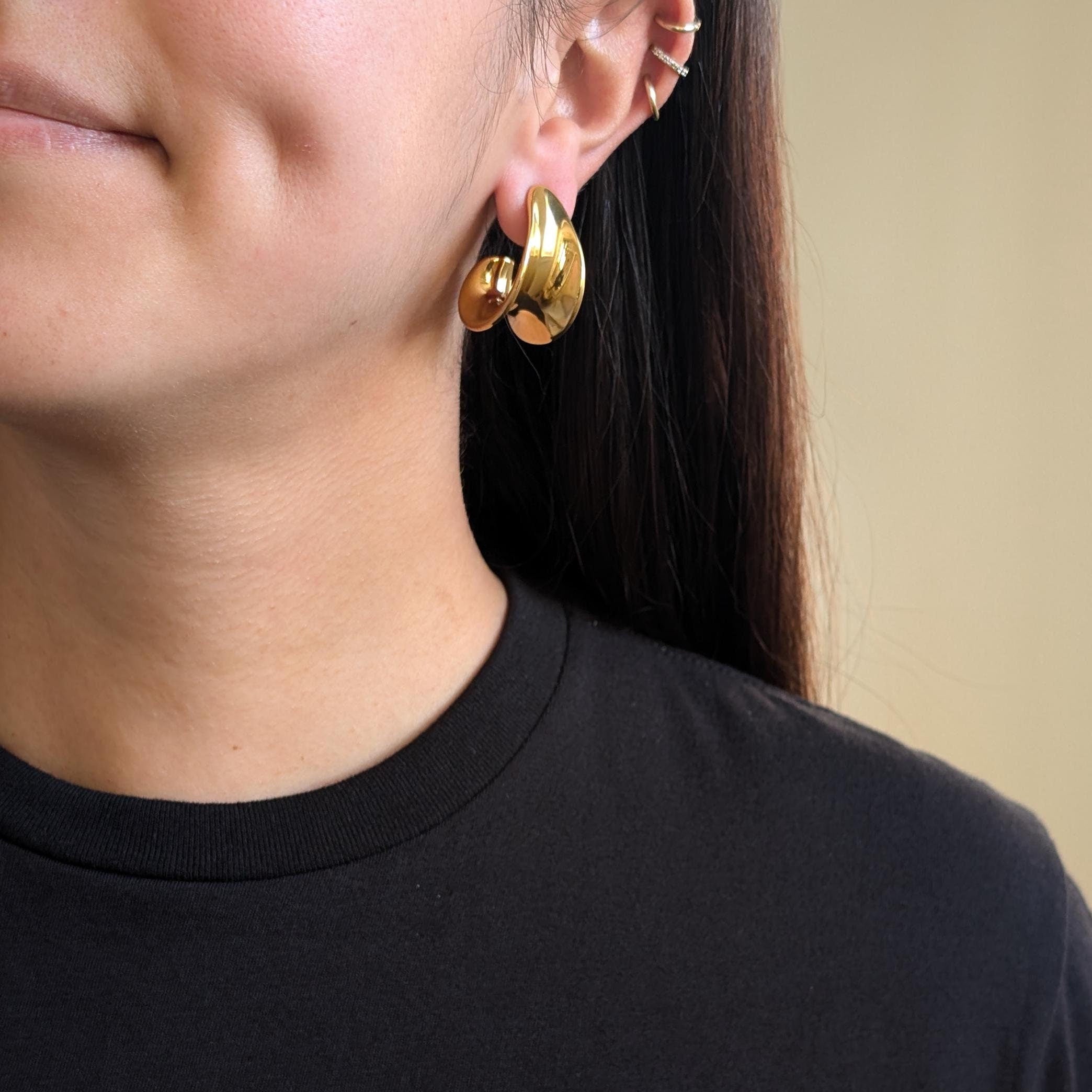 Alien Hoop Earrings